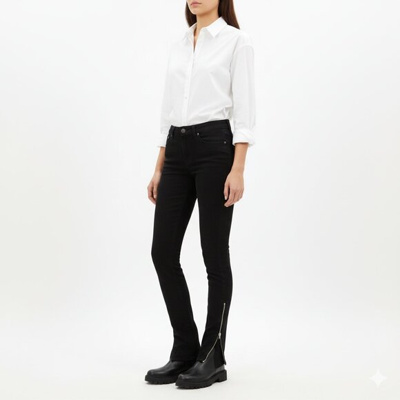 *True Religion Tara Side Zip Skinny Jeans - Picture 1 of 7